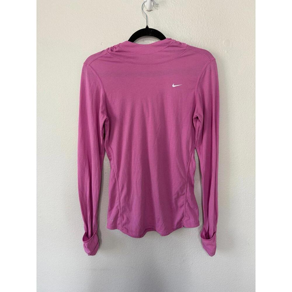 Nike running pink long sleeve size small